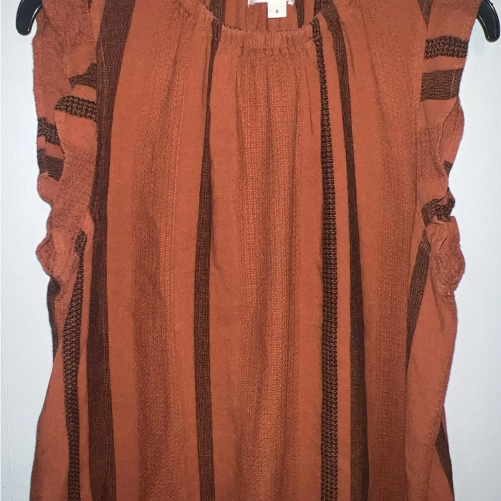 Stripe Ruffle Tank - Picture 2 of 5